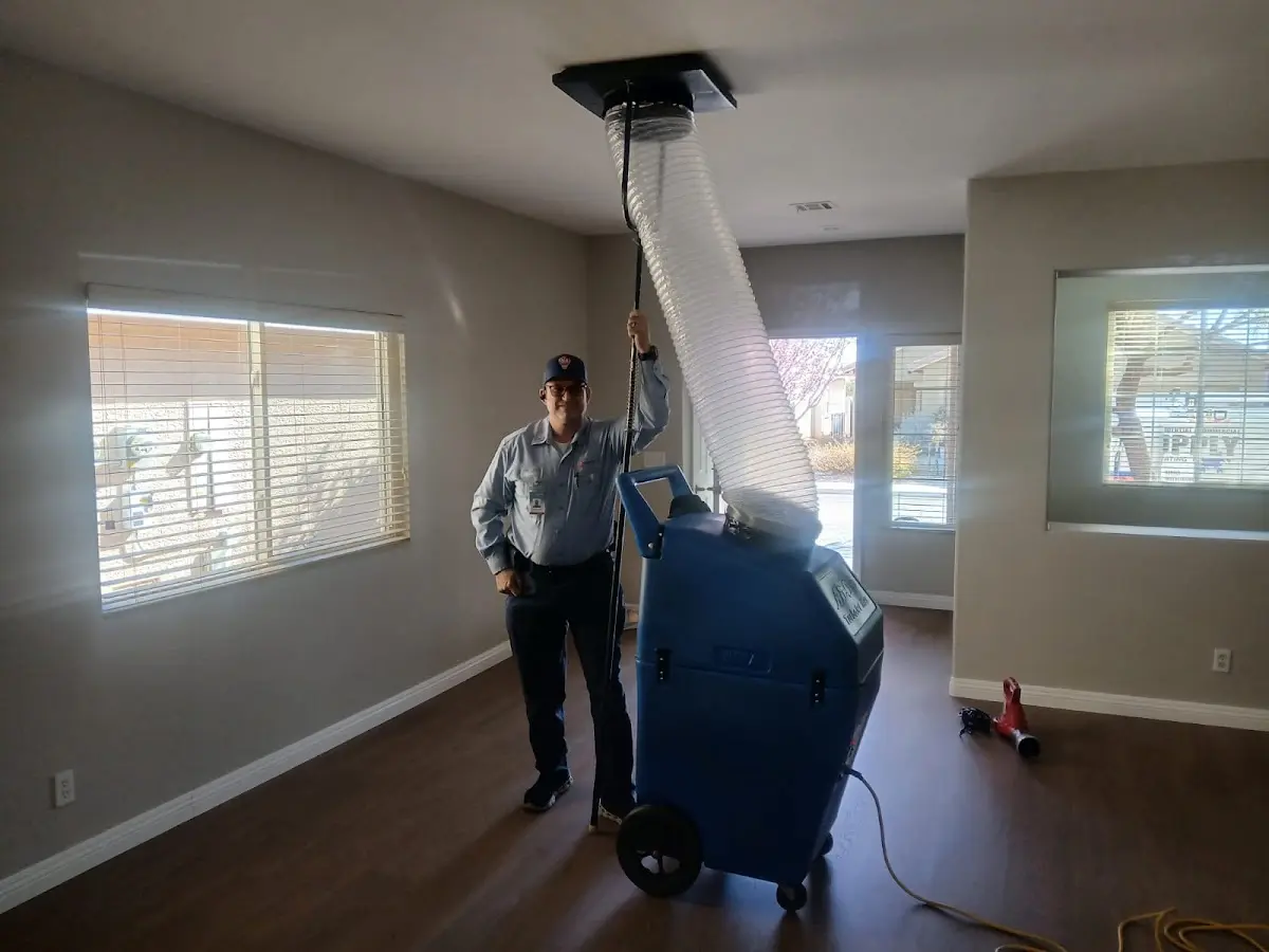 Professional Dryer Vent Cleaning work inside a Washington Terrace home